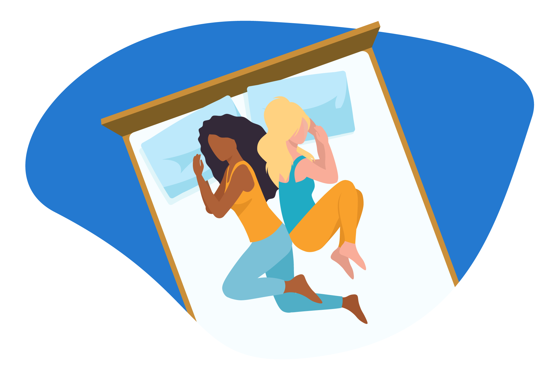 position sommeil couple dos a dos contact